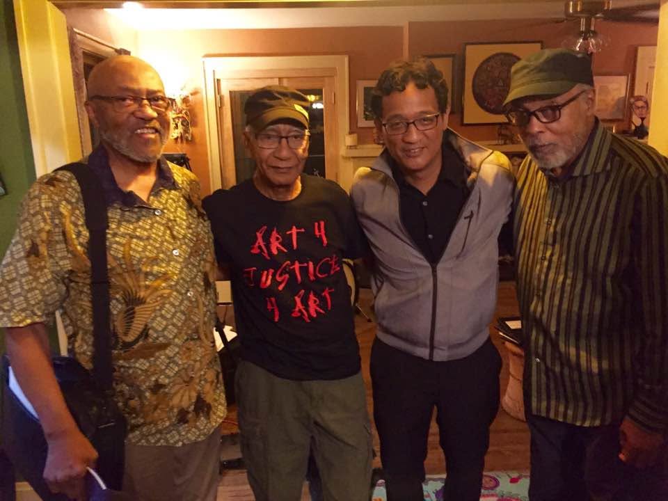 With Oliver Lake, Kidd Jordan, and Hamiet Bluiett, September 2016
