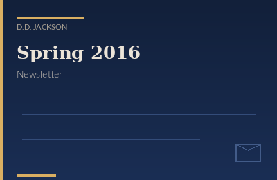 Spring 2016 Newsletter