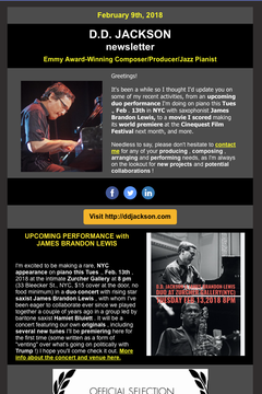 February 9, 2018 Newsletter