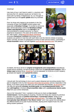 November 4, 2020 Newsletter