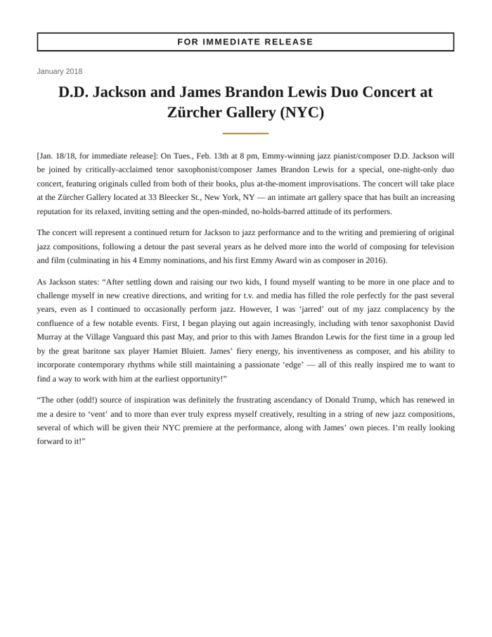 James Brandon Lewis duo concert